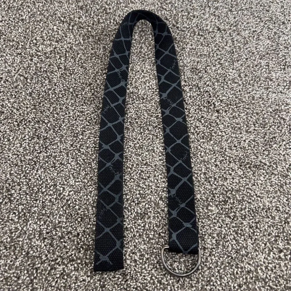 Kohls Black Patterned D-Ring Belt for Boy